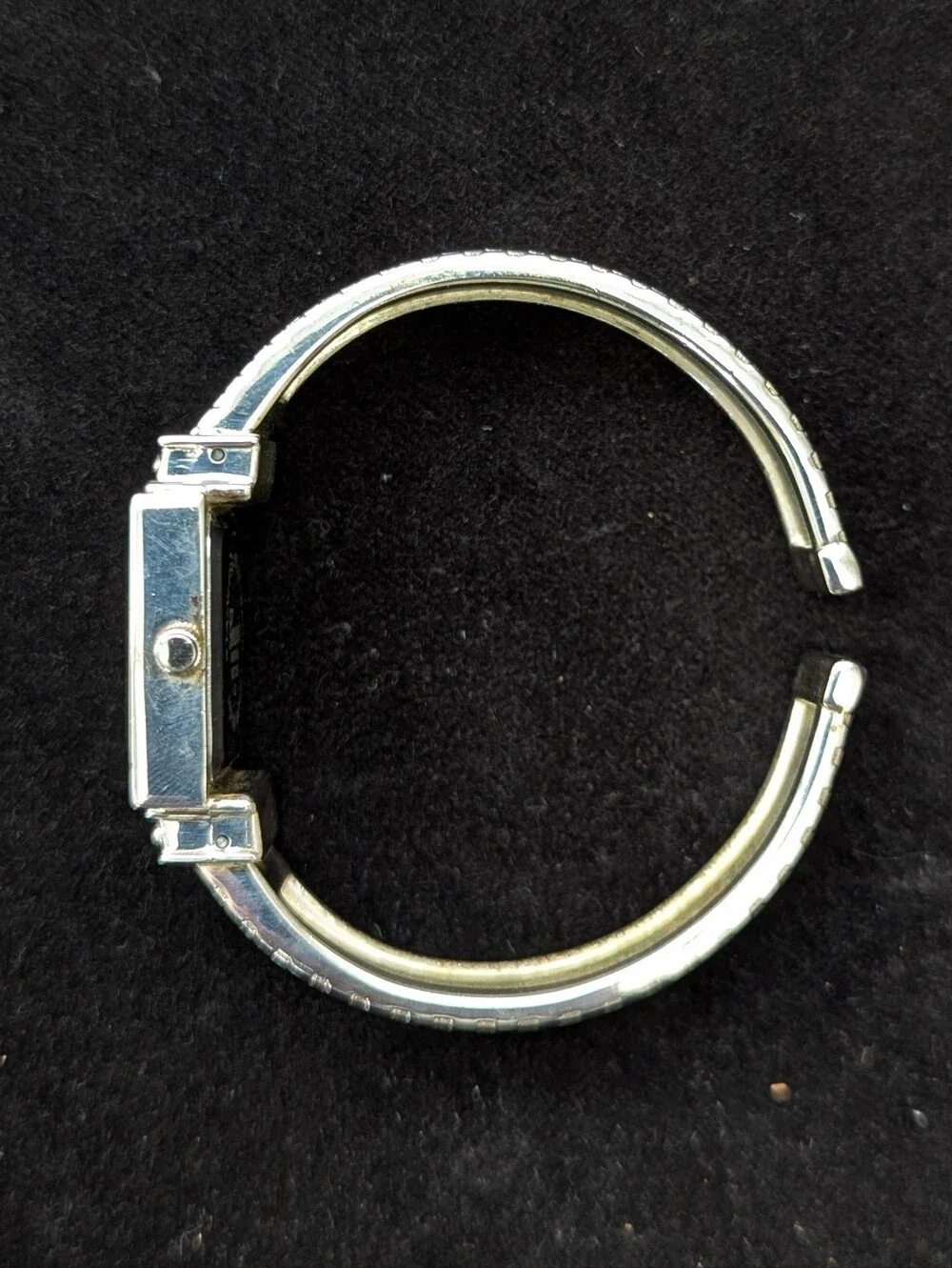 Geneva Silver-Tone Women's Watch with Mesh-Look Band